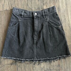 We The Free Black Denim Mini Skirt Size 26 Free People